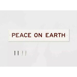 Hearth & Hand Magnolia PEACE ON EARTH Wall Sign Hom Farmhouse New